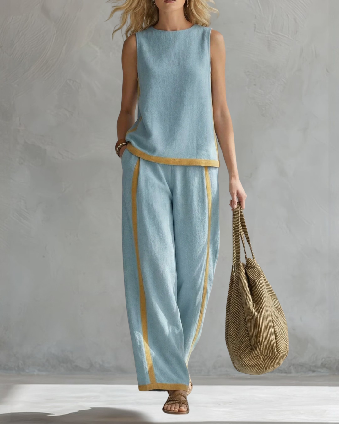 Leila – Conjunto Elegante de Dos Piezas