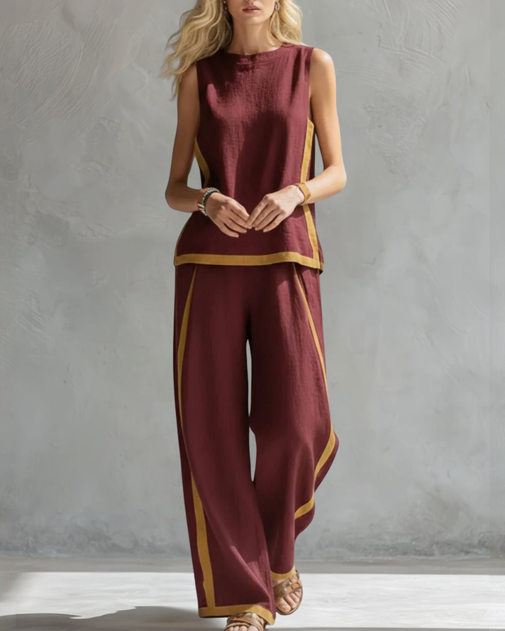 Leila – Conjunto Elegante de Dos Piezas