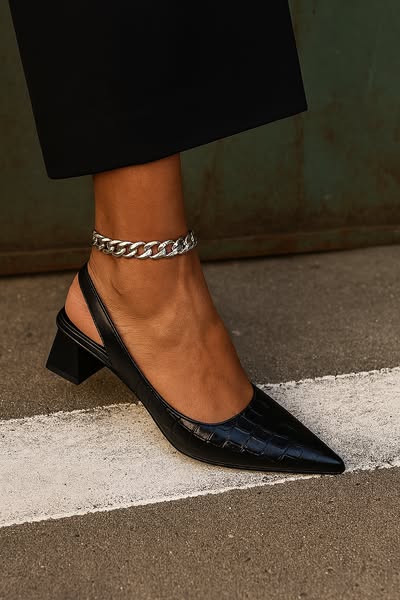 Olga - Zapatos con tacón cuadrado elegante