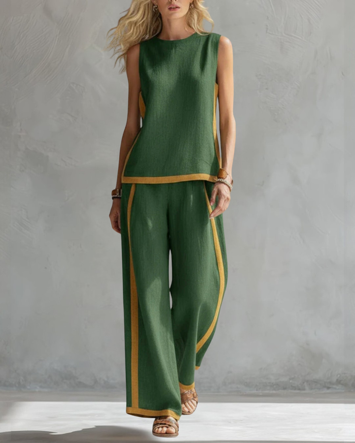 Leila – Conjunto Elegante de Dos Piezas