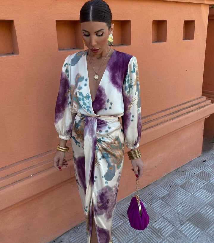 Valeria | Conjunto elegante de 2 piezas con escote en V